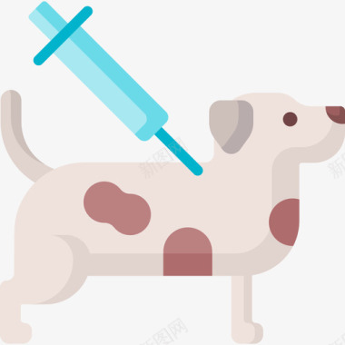 疫苗兽医53扁平图标图标