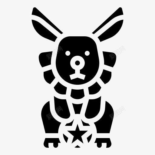 兔子马戏团元素5雕文图标svg_新图网 https://ixintu.com 元素 兔子 雕文 马戏团