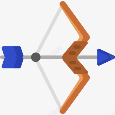 弓运动170扁平图标图标
