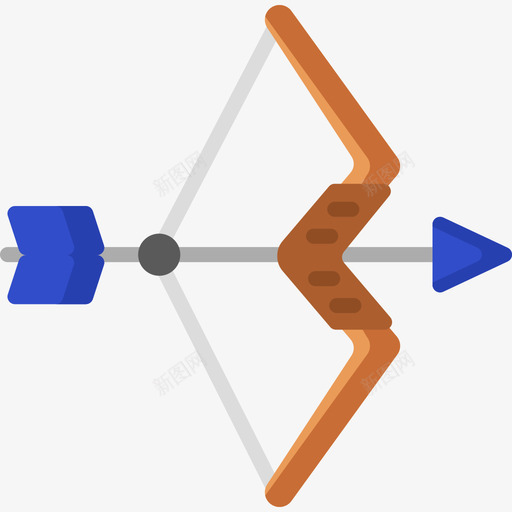 弓运动170扁平图标svg_新图网 https://ixintu.com 扁平 运动