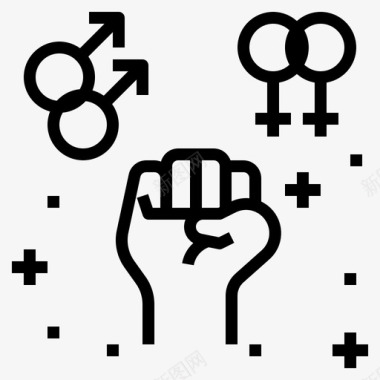 lgbt平等抗议图标图标