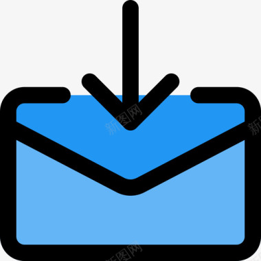 电子邮件电子邮件59线形颜色图标图标