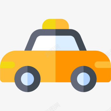 出租车车辆和运输工具7辆平车图标图标