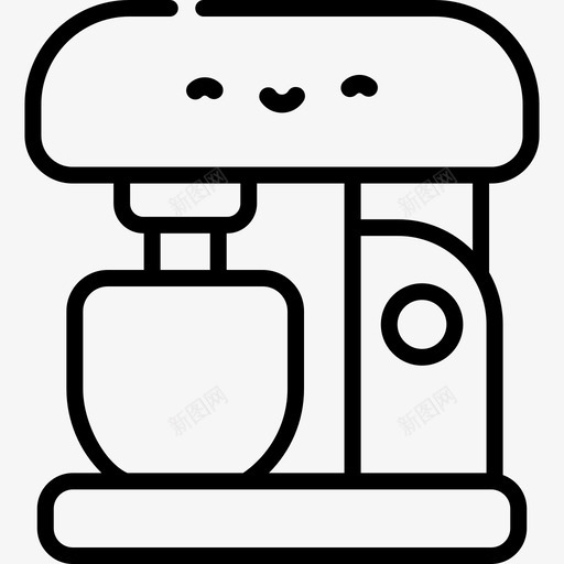 搅拌机烹饪77线性图标svg_新图网 https://ixintu.com 搅拌机 烹饪 线性