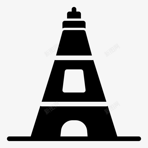 埃菲尔铁塔建筑景观图标svg_新图网 https://ixintu.com 埃菲尔铁塔 建筑 景观 结构