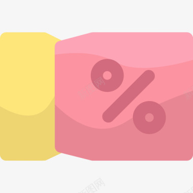优惠券电子商务184扁平图标图标