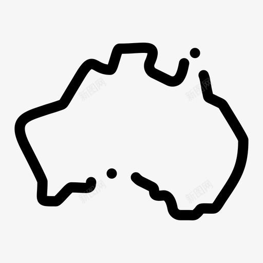 澳大利亚国家位置图标svg_新图网 https://ixintu.com 2月 v6 位置 国家 地图 收集 旅游 澳大利亚 界面 网页
