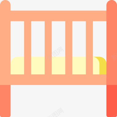 婴儿床婴儿玩具12扁平图标图标