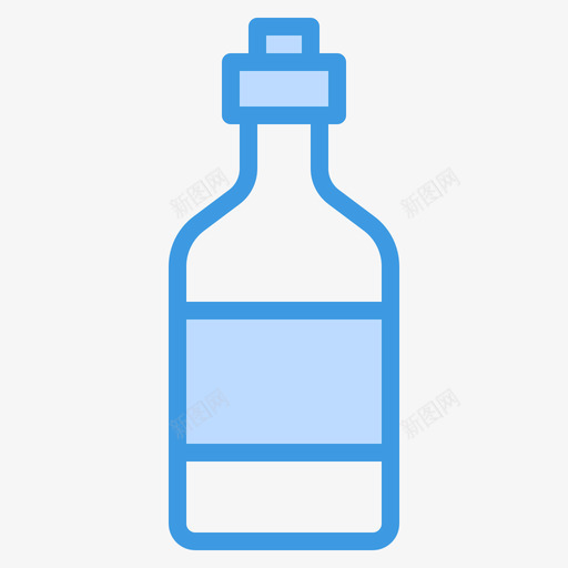酒瓶瓶子和容器5蓝色图标svg_新图网 https://ixintu.com 容器 瓶子 蓝色 酒瓶
