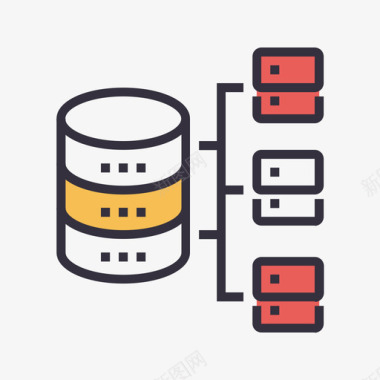 数据库体系 database architecture图标