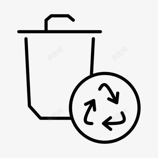 可回收废弃物纸张回收图标svg_新图网 https://ixintu.com 可回收 回收 废弃物 杂项 纸张