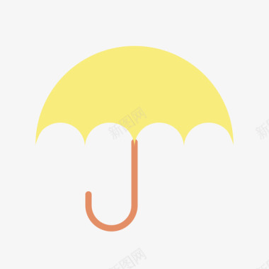 雨伞保险58扁平图标图标