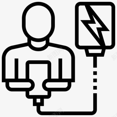 充电器银行电力图标图标