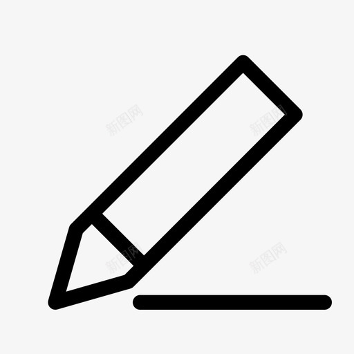 编辑轮廓笔图标svg_新图网 https://ixintu.com 书写 图标 编辑 轮廓 铅笔