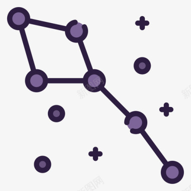 星座空间209线性颜色图标图标