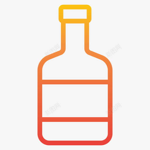 酒瓶瓶和容器2梯度图标svg_新图网 https://ixintu.com 容器 梯度 酒瓶