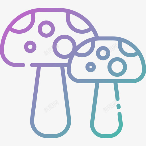 蘑菇37号疗法梯度图标svg_新图网 https://ixintu.com 37号 梯度 疗法 蘑菇