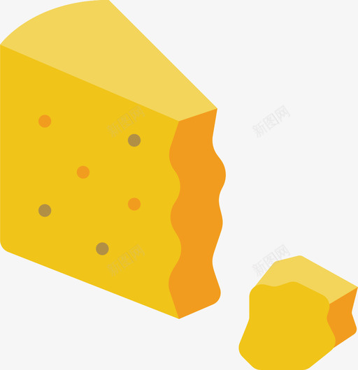 奶酪奶酪4扁平图标svg_新图网 https://ixintu.com 奶酪 扁平