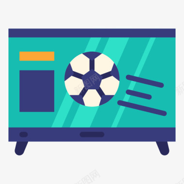 足球电视35平淡图标图标