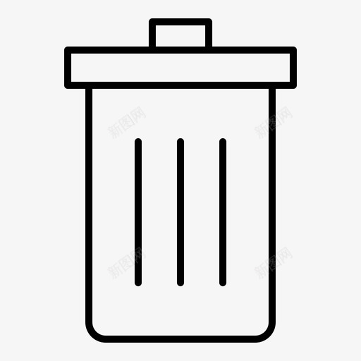 basketbeddelete图标svg_新图网 https://ixintu.com basic basket bed delete elements garbage trash ui 规则