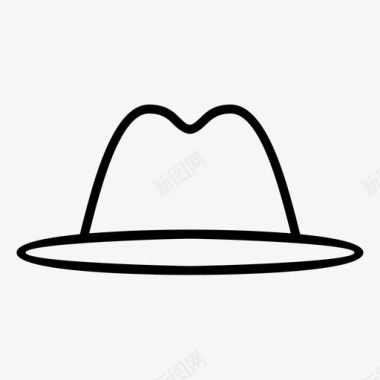 帽子配件沙滩帽图标图标