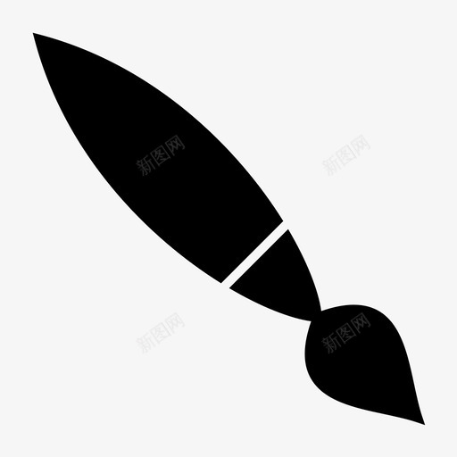 画笔画笔工具绘画图标svg_新图网 https://ixintu.com 工具 平面设计 深色 画笔 绘画