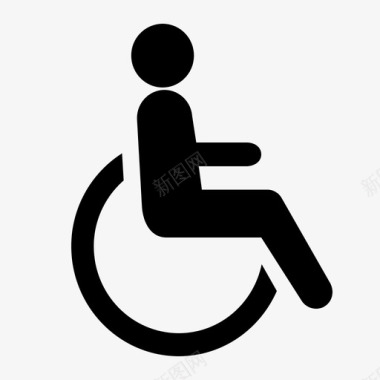 残疾人设施图标