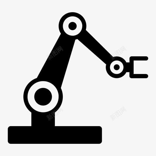 机械手臂机器人手臂自动化图标svg_新图网 https://ixintu.com 工业 手臂 技术 机器人 机械 机械手 自动化