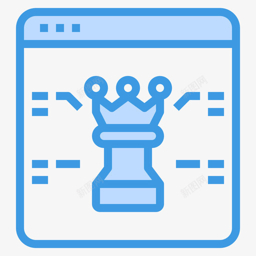 国际象棋商业战略44蓝色图标svg_新图网 https://ixintu.com 商业 国际象棋 战略 蓝色