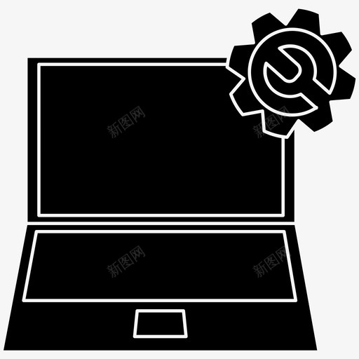 笔记本电脑维修电脑维修维修图标svg_新图网 https://ixintu.com 工具 电脑维修 笔记本 维修 设置