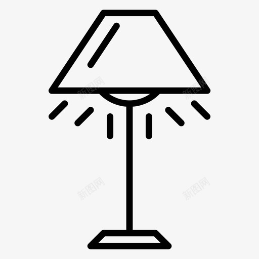 灯桌子办公室图标svg_新图网 https://ixintu.com 办公室 桌子