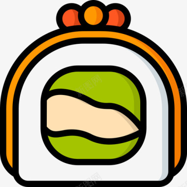 寿司东方食品2原色图标图标