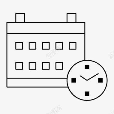 日历日期教育图标图标