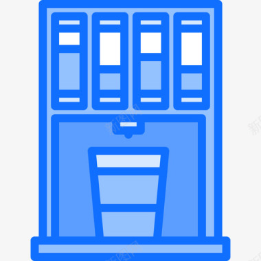 自动售货机零食3蓝色图标图标