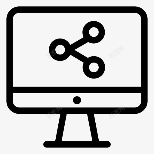 共享数据连接网络图标svg_新图网 https://ixintu.com 共享 在线 数据 网络 连接