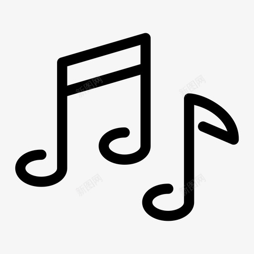 音乐音频技术音乐笔记图标svg_新图网 https://ixintu.com 其他 技术 歌曲 笔记 音乐 音频