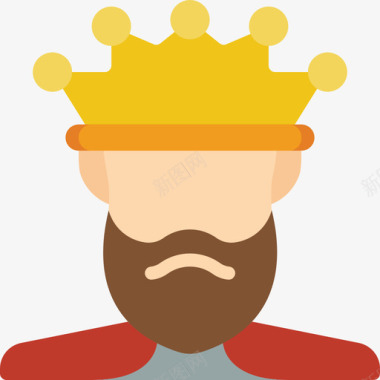 国王君主制4平房图标图标