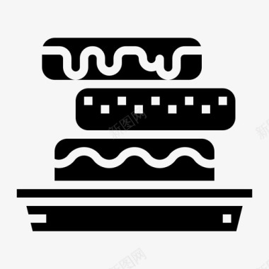 甜甜圈甜点食物图标图标