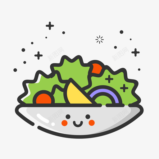 mbe风格_沙拉svg_新图网 https://ixintu.com mbe风格_沙拉 沙拉 salad 美食 食物 西餐 快餐 蔬菜 mbe风格 手绘 多色 精美 可爱 圆润