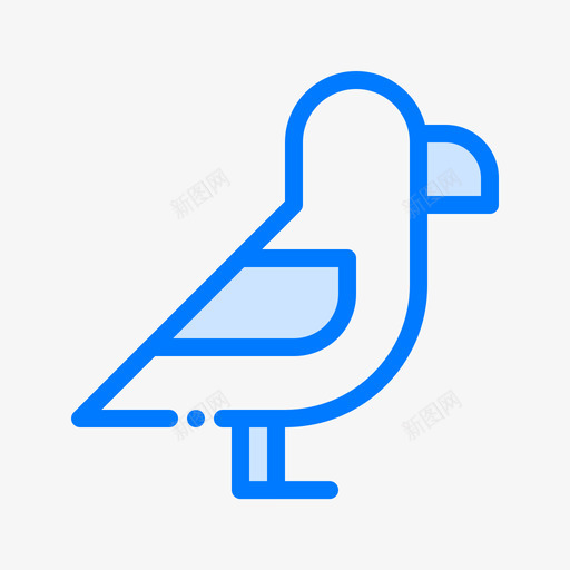 鸽子小鸟4蓝色图标svg_新图网 https://ixintu.com 小鸟 蓝色 鸽子
