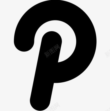 Pinterest社交网络24已填充图标图标