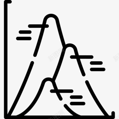 金字塔图信息图元素12线性图标图标