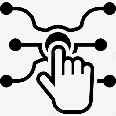 触摸屏技术手指界面图标图标