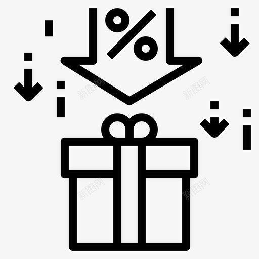 销售圣诞节礼物图标svg_新图网 https://ixintu.com 圣诞节 概要 电子商务 礼物 节日 销售