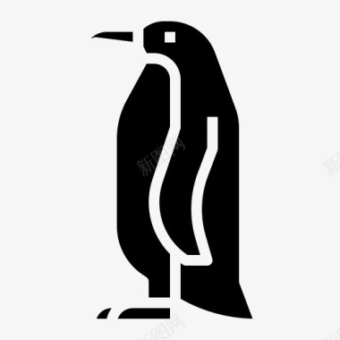 企鹅全球变暖12填充图标图标