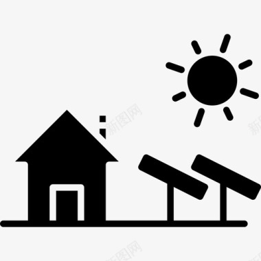 太阳能能量49雕文图标图标
