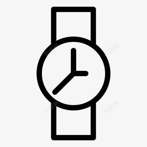 腕表时钟时尚图标svg_新图网 https://ixintu.com 图标 手表 时尚 时钟 时间 系列 腕表