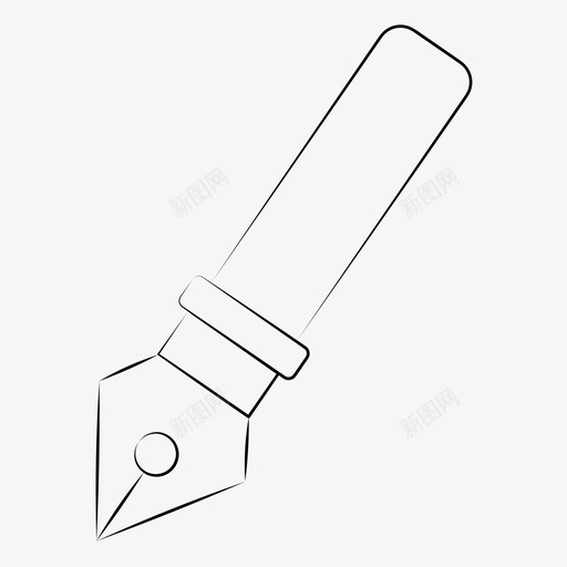 钢笔工具手绘图形图标svg_新图网 https://ixintu.com 图形设计 工具 工具钢 手绘 钢笔