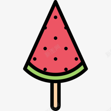 西瓜冰淇淋27颜色图标图标