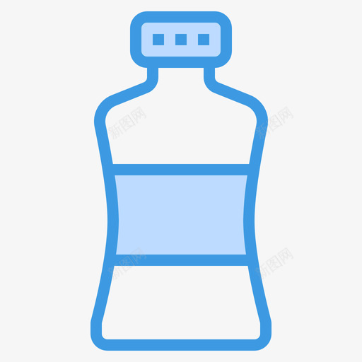 瓶子瓶子和容器5蓝色图标svg_新图网 https://ixintu.com 容器 瓶子 蓝色